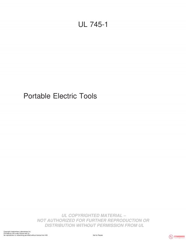 UL 745-1 PDF UL 745-1 PDF
